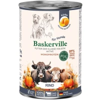 BASKERVILLE FOS Holistic Влажный корм для активных собак всех пород (с говядиной)