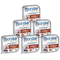 MONGE Dog Fresh Вологий корм для дорослих собак усіх порід (з ягням)
