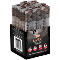 ALPHA SPIRIT Dog Sticks Liver Напіввологі ласощі для дорослих собак всіх порід (з печінкою)