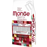 MONGE Dog Mini Adult Сухой корм для взрослых собак малых пород (с ягненком)