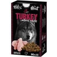 ALPHA SPIRIT Dog Turkey Natural Snacks Напіввологі ласощі для дорослих собак всіх порід (з індичкою)