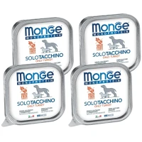 MONGE Dog SOLO 100% Monoprotein Вологий корм для дорослих собак усіх порід (з індичкою)