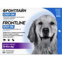 Boehringer Ingelheim Frontline spot-on Краплі для собак від бліх та кліщів (1 піпетка)