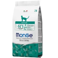 MONGE Cat Hairball Сухий корм для виведення шерсті у дорослих котів (з куркою)