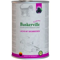 BASKERVILLE Вологий корм для кошенят (з лососем та ожиною)