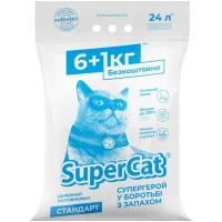 SUPER CAT Стандарт Деревний наповнювач для котячих туалетів
