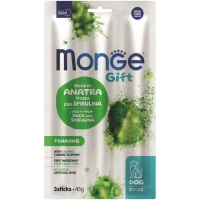 MONGE Gift Dog Training Лакомства для взрослых собак всех пород (с уткой и спирулиной)