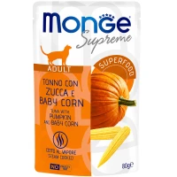 MONGE Cat Adult Вологий корм для дорослих котів (з тунцем, гарбузом та молодою кукурудзою) MONGE Cat Adult Вологий корм для дорослих котів (з тунцем, гарбузом та молодою кукурудзою)