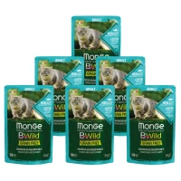 MONGE Cat Bwild Grain Free Wet Вологий корм для дорослих котів усіх порід (з тріскою та креветками)
