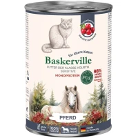 BASKERVILLE FOS Holistic Вологий корм для дорослих котів з чутливим травленням (з кониною)
