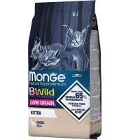 MONGE Cat Bwild Low Grain Kitten Сухой корм для котят всех пород (с мясом гуся) MONGE Cat Bwild Low Grain Kitten Сухой корм для котят всех пород (с мясом гуся)