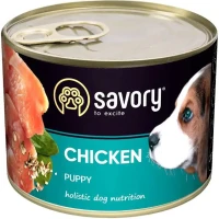 SAVORY Dog All breeds Puppy Вологий корм для цуценят усіх порід (з куркою)