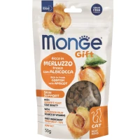 MONGE Gift Cat Skin Support Ласощі для дорослих котів (з тріскою та абрикосами)