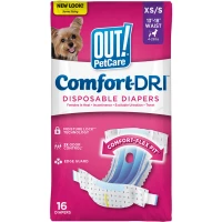 OUT! Comfort-Dri Disposable Diapers Одноразові підгузки для сук малих порід