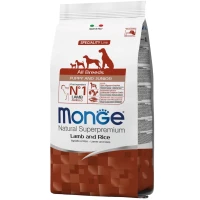 MONGE Dog All breeds Puppy & Junior Сухий корм для цуценят всіх порід (з ягням)