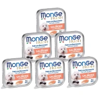 MONGE Dog Fresh Вологий корм для дорослих собак усіх порід (з лососем) MONGE Dog Fresh Вологий корм для дорослих собак усіх порід (з лососем)