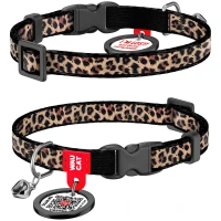 COLLAR WAUCAT Nylon Нашийник для котів з QR-паспортом "Леопард"