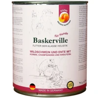 BASKERVILLE Влажный корм для взрослых собак всех пород (с мясом кабана, уткой и тыквой)