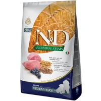 FARMINA N&D Ancestral Grain Puppy Medium&Maxi Сухий корм для цуценят середніх і великих порід (з ягням та чорницею)