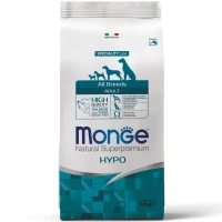 MONGE Dog All breeds Hypoallergenic Сухой гипоаллергенный корм для взрослых собак всех пород (с лососем и тунцом)