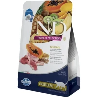 FARMINA Сat N&D Low Grain Tropical Selection Сухий корм для стерилізованих котів (з ягням і тропічними фруктами)