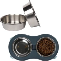 DEXAS Repl Bowl Stainless 2cup Сменные миски для большой модели с регулируемыми ножками