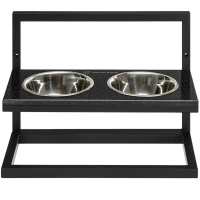 HARLEY AND CHO Lift Black Stone + Black Миски для собак на підставці