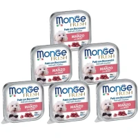MONGE Dog Fresh Вологий корм для дорослих собак усіх порід (з яловичиною)