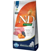 FARMINA N&D Pumpkin Grain Free Сухий корм для цуценят середніх і великих порід (з гарбузом, ягням, чорницею)
