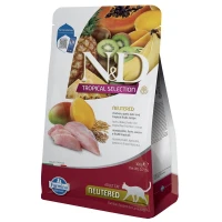 FARMINA Cat N&D Low Grain Tropical Selection Сухий корм для стерилізованих котів (з куркою і тропічними фруктами)