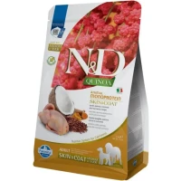FARMINA N&D Grain Free Quinoa Skin&Coat Сухий корм для дорослих собак середніх і великих порід з харчовою непереносимістю (з перепелом, кіноа, кокос та куркума)
