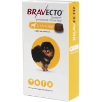 BRAVECTO Жувальна таблетка від бліх, кліщів та гельмінтів для собак (1 таблетка)