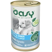 OASY OAP Puppy & Junior Medium/Large Вологий корм для цуценят середніх і великих порід (з ягням)