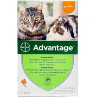 ELANCO Advantage Краплі від бліх та кліщів для котів