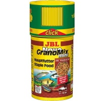 JBL Novo GranoMix Mini Click Корм для маленьких акваріумних риб з дозатором (гранули)