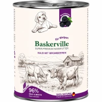 BASKERVILLE Влажный корм для щенков (с телятиной и ежевикой)