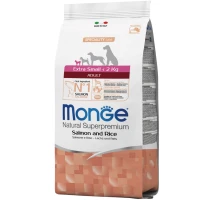 MONGE Dog Extrasmall Adult Сухий корм для дорослих собак мініатюрних порід (з лососем)