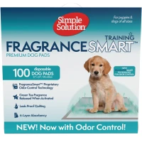 SIMPLE SOLUTION FragranceSmart™ Odor Control Puppy Training Pads Вологопоглинаючі гігієнічні пелюшки для собак (з ароматом зеленого чаю)