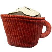 HAPPYPEPPY М'яка іграшка-схованка для собак Філіжанка з кавою