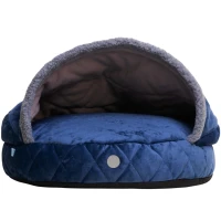 HARLEY AND CHO Лежанка-нірка для собак та котів Cover Plush Royal Blue