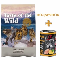 TASTE OF THE WILD Wetlands Canine Formula Cухий корм для дорослих собак усіх порід (з качкою та перепілкою)