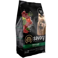 SAVORY Small Breeds Rich in Fresh Lamb Сухий корм для собак гурманів малих порід (з ягням)