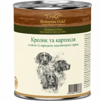 HUBERTUS GOLD Влажный корм для взрослых собак всех пород (с кроликом и картофелем)