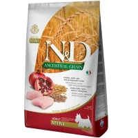 FARMINA N&D Ancestral Grain Adult Mini Сухий корм для дорослих собак дрібних порід (з куркою та гранатом)