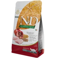 FARMINA Сat N&D Low Grain Сухий корм для дорослих котів (курка з гранатом)