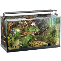 FERPLAST Elba 80 Открытый аквариум с внешним фильтром, нагревателем и светодиодным светильником