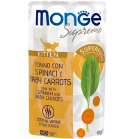 MONGE Cat Kitten Вологий корм для кошенят (з тунцем, шпинатом та молодою морквою)