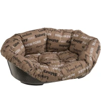 FERPLAST Sofa 4 Пластиковий лежак для котів та собак зі знімною подушкою