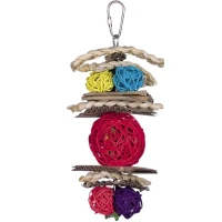 NOBBY Іграшка для папуг "Лоза з плетеними м'ячами"