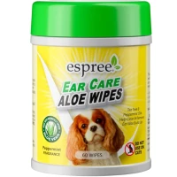 ESPREE Ear Care Aloe Wipes Pet Вологі серветки для очищення вух собак (з алое)